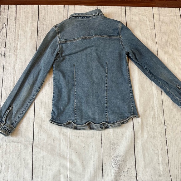 Vintage Hard Rock Cafe Philadelphia size XL women’s blue denim jacket - Picture 6 of 14